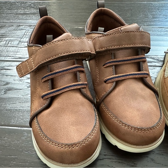 Boys brown dress shoes, from Sperrys and Carters, size 12 and 12.5. Like new! - Picture 5 of 8
